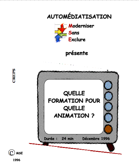 jacquette film Quelle formation pour quelle animation ?