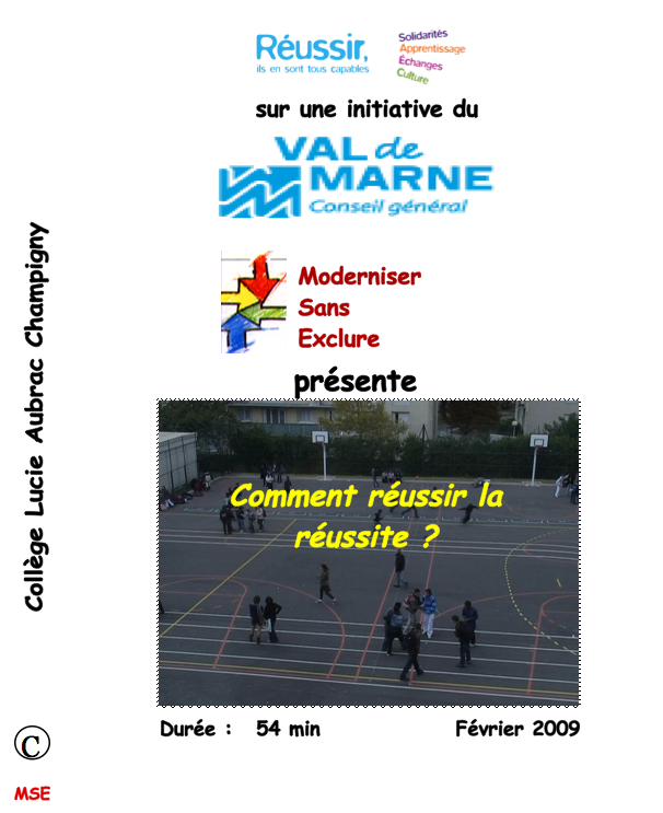 jacquette film Comment réussir la réussite de tous ?